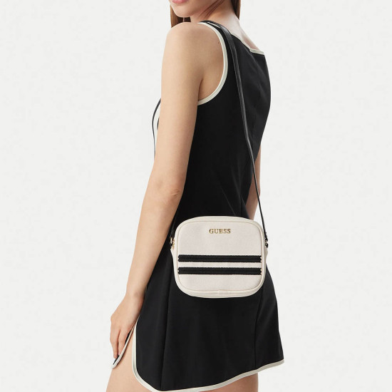 Guess Τσαντάκι ώμου Canvas Cross Body Bag